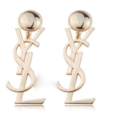 ysl earrings logo fake|yves st laurent earrings.